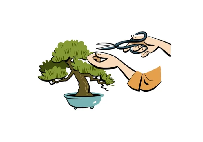 「Say less and mean more.」のイラスト